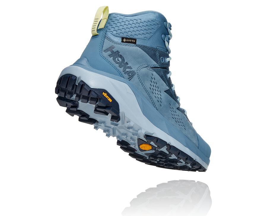 Hoka One One Kaha Gore-Tex Vandringsskor Dam - Blå - UXZGB-9427